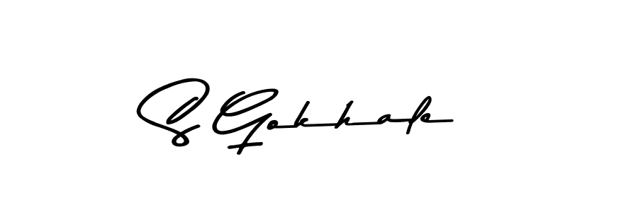 This is the best signature style for the S Gokhale name. Also you like these signature font (Asem Kandis PERSONAL USE). Mix name signature. S Gokhale signature style 9 images and pictures png