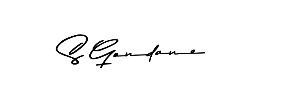 Also we have S Gondane name is the best signature style. Create professional handwritten signature collection using Asem Kandis PERSONAL USE autograph style. S Gondane signature style 9 images and pictures png