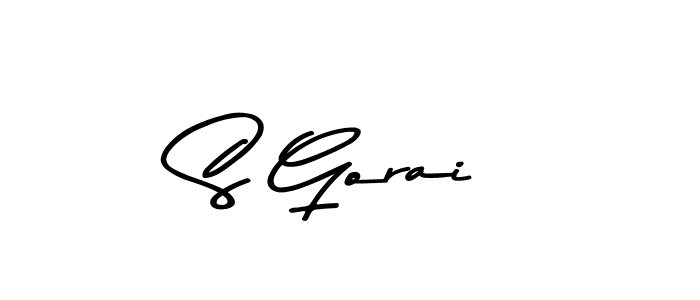 S Gorai stylish signature style. Best Handwritten Sign (Asem Kandis PERSONAL USE) for my name. Handwritten Signature Collection Ideas for my name S Gorai. S Gorai signature style 9 images and pictures png