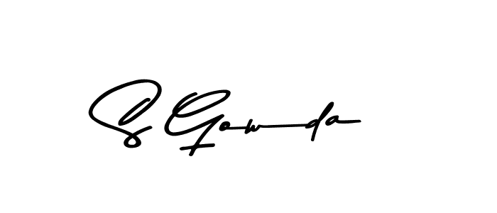 How to make S Gowda signature? Asem Kandis PERSONAL USE is a professional autograph style. Create handwritten signature for S Gowda name. S Gowda signature style 9 images and pictures png