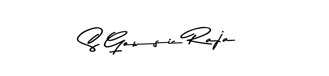 Make a beautiful signature design for name S Gowsic Raja. With this signature (Asem Kandis PERSONAL USE) style, you can create a handwritten signature for free. S Gowsic Raja signature style 9 images and pictures png