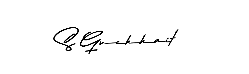 Use a signature maker to create a handwritten signature online. With this signature software, you can design (Asem Kandis PERSONAL USE) your own signature for name S Guchhait. S Guchhait signature style 9 images and pictures png