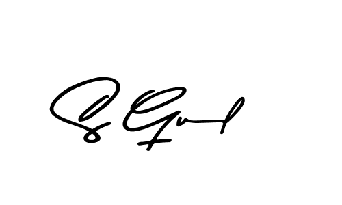 S Gul stylish signature style. Best Handwritten Sign (Asem Kandis PERSONAL USE) for my name. Handwritten Signature Collection Ideas for my name S Gul. S Gul signature style 9 images and pictures png