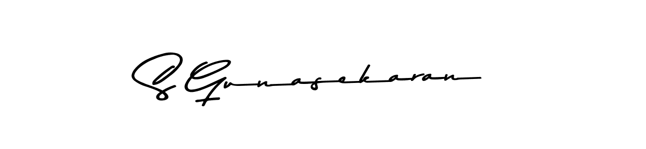 You should practise on your own different ways (Asem Kandis PERSONAL USE) to write your name (S Gunasekaran) in signature. don't let someone else do it for you. S Gunasekaran signature style 9 images and pictures png