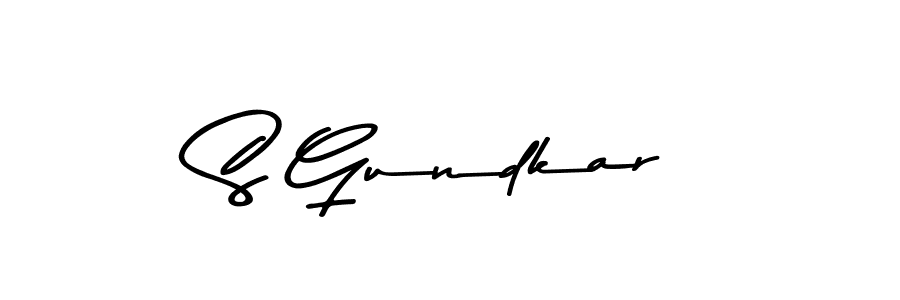 S Gundkar stylish signature style. Best Handwritten Sign (Asem Kandis PERSONAL USE) for my name. Handwritten Signature Collection Ideas for my name S Gundkar. S Gundkar signature style 9 images and pictures png