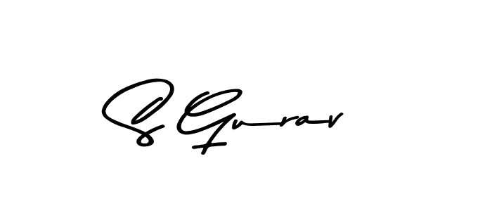 Use a signature maker to create a handwritten signature online. With this signature software, you can design (Asem Kandis PERSONAL USE) your own signature for name S Gurav. S Gurav signature style 9 images and pictures png