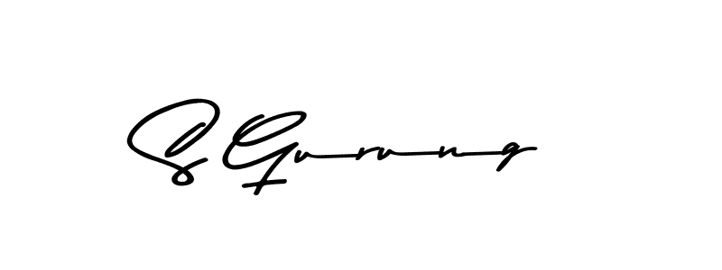 You should practise on your own different ways (Asem Kandis PERSONAL USE) to write your name (S Gurung) in signature. don't let someone else do it for you. S Gurung signature style 9 images and pictures png