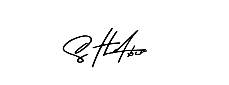 Make a beautiful signature design for name S H Abir. With this signature (Asem Kandis PERSONAL USE) style, you can create a handwritten signature for free. S H Abir signature style 9 images and pictures png