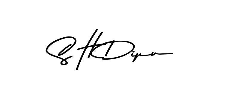 Make a beautiful signature design for name S H Dipu. Use this online signature maker to create a handwritten signature for free. S H Dipu signature style 9 images and pictures png