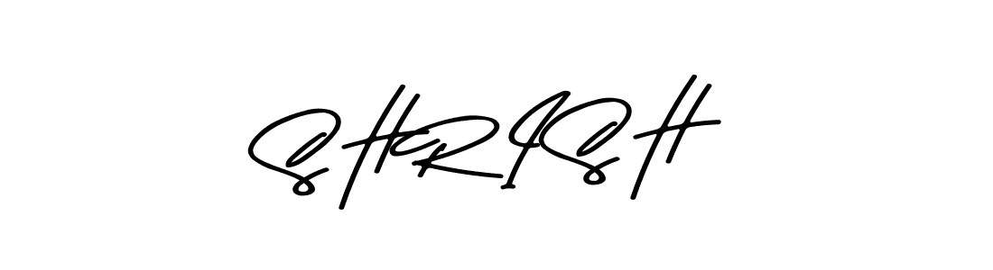 How to make S H R I S H name signature. Use Asem Kandis PERSONAL USE style for creating short signs online. This is the latest handwritten sign. S H R I S H signature style 9 images and pictures png