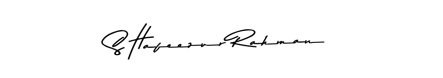 How to make S Hafeezur Rahman name signature. Use Asem Kandis PERSONAL USE style for creating short signs online. This is the latest handwritten sign. S Hafeezur Rahman signature style 9 images and pictures png