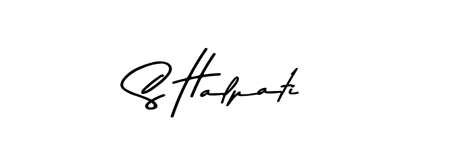 S Halpati stylish signature style. Best Handwritten Sign (Asem Kandis PERSONAL USE) for my name. Handwritten Signature Collection Ideas for my name S Halpati. S Halpati signature style 9 images and pictures png