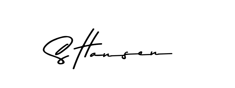 Create a beautiful signature design for name S Hansen. With this signature (Asem Kandis PERSONAL USE) fonts, you can make a handwritten signature for free. S Hansen signature style 9 images and pictures png