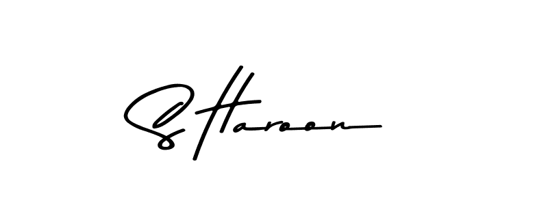 Make a beautiful signature design for name S Haroon. Use this online signature maker to create a handwritten signature for free. S Haroon signature style 9 images and pictures png