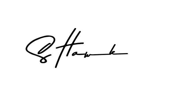 Create a beautiful signature design for name S Hawk. With this signature (Asem Kandis PERSONAL USE) fonts, you can make a handwritten signature for free. S Hawk signature style 9 images and pictures png