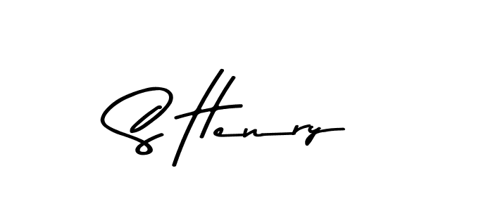 How to make S Henry name signature. Use Asem Kandis PERSONAL USE style for creating short signs online. This is the latest handwritten sign. S Henry signature style 9 images and pictures png