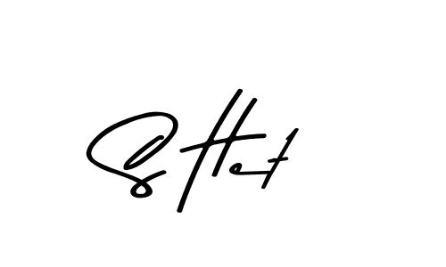 How to make S Het signature? Asem Kandis PERSONAL USE is a professional autograph style. Create handwritten signature for S Het name. S Het signature style 9 images and pictures png