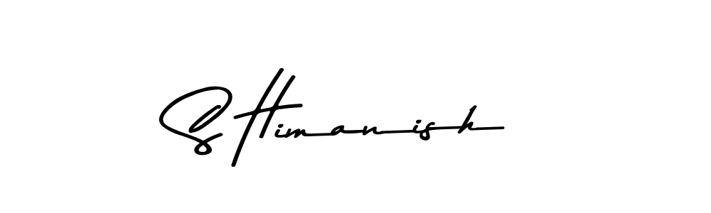 if you are searching for the best signature style for your name S Himanish. so please give up your signature search. here we have designed multiple signature styles  using Asem Kandis PERSONAL USE. S Himanish signature style 9 images and pictures png