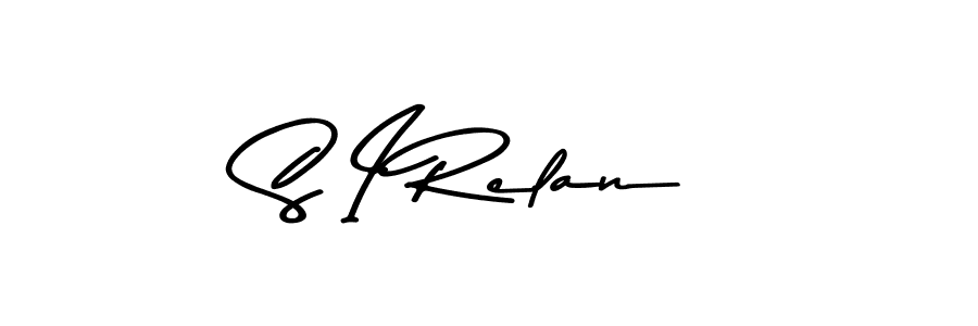 You should practise on your own different ways (Asem Kandis PERSONAL USE) to write your name (S I Relan) in signature. don't let someone else do it for you. S I Relan signature style 9 images and pictures png