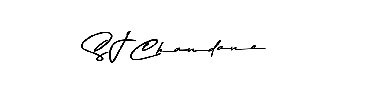 How to make S J Chandane signature? Asem Kandis PERSONAL USE is a professional autograph style. Create handwritten signature for S J Chandane name. S J Chandane signature style 9 images and pictures png