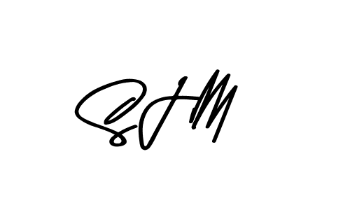 Make a beautiful signature design for name S J M. With this signature (Asem Kandis PERSONAL USE) style, you can create a handwritten signature for free. S J M signature style 9 images and pictures png