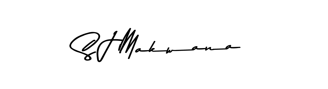 S J Makwana stylish signature style. Best Handwritten Sign (Asem Kandis PERSONAL USE) for my name. Handwritten Signature Collection Ideas for my name S J Makwana. S J Makwana signature style 9 images and pictures png