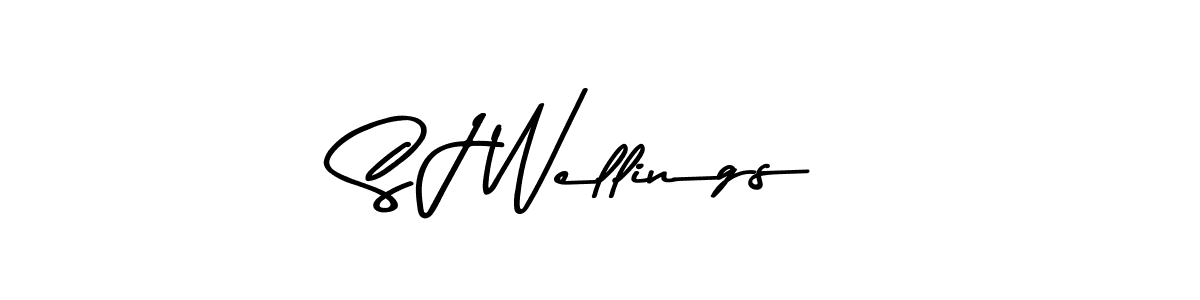 S J Wellings stylish signature style. Best Handwritten Sign (Asem Kandis PERSONAL USE) for my name. Handwritten Signature Collection Ideas for my name S J Wellings. S J Wellings signature style 9 images and pictures png