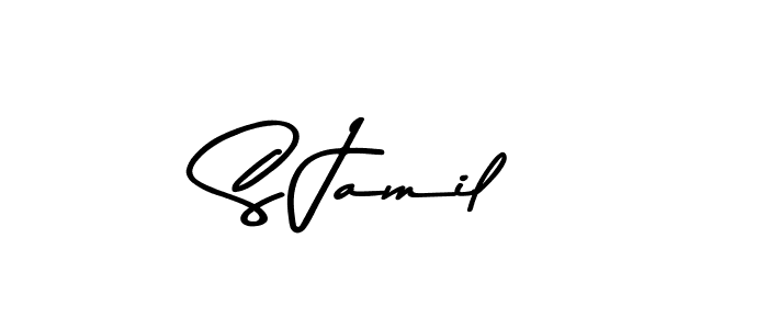 You should practise on your own different ways (Asem Kandis PERSONAL USE) to write your name (S Jamil) in signature. don't let someone else do it for you. S Jamil signature style 9 images and pictures png