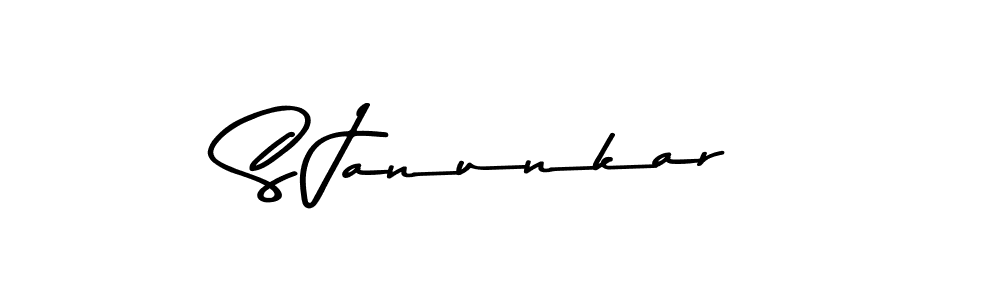 How to make S Janunkar signature? Asem Kandis PERSONAL USE is a professional autograph style. Create handwritten signature for S Janunkar name. S Janunkar signature style 9 images and pictures png