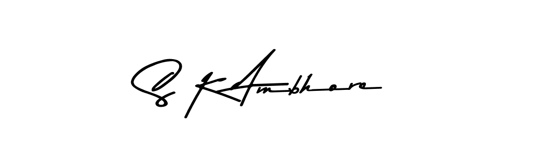 Asem Kandis PERSONAL USE is a professional signature style that is perfect for those who want to add a touch of class to their signature. It is also a great choice for those who want to make their signature more unique. Get S K Ambhore name to fancy signature for free. S K Ambhore signature style 9 images and pictures png