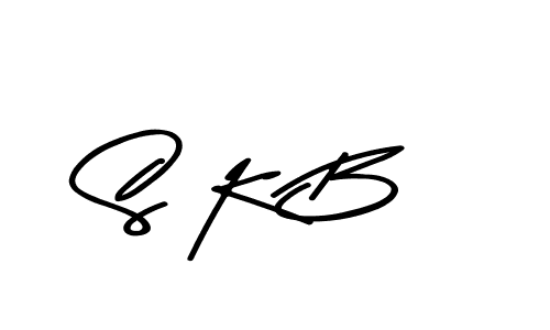 S K B stylish signature style. Best Handwritten Sign (Asem Kandis PERSONAL USE) for my name. Handwritten Signature Collection Ideas for my name S K B. S K B signature style 9 images and pictures png