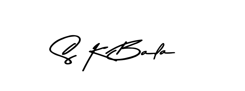 The best way (Asem Kandis PERSONAL USE) to make a short signature is to pick only two or three words in your name. The name S K Bala include a total of six letters. For converting this name. S K Bala signature style 9 images and pictures png