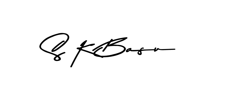 S K Basu stylish signature style. Best Handwritten Sign (Asem Kandis PERSONAL USE) for my name. Handwritten Signature Collection Ideas for my name S K Basu. S K Basu signature style 9 images and pictures png