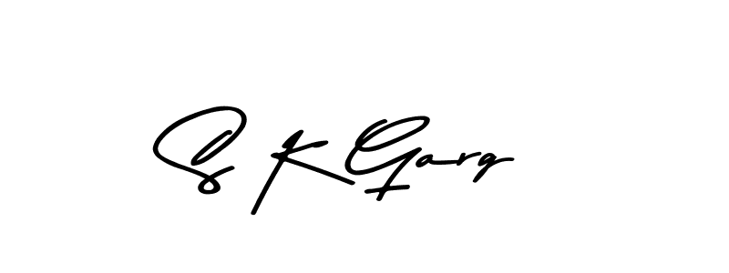 Make a beautiful signature design for name S K Garg. With this signature (Asem Kandis PERSONAL USE) style, you can create a handwritten signature for free. S K Garg signature style 9 images and pictures png