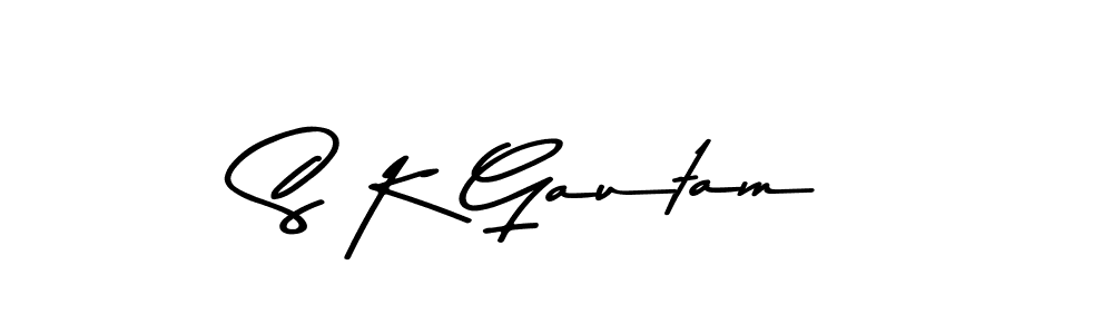 S K Gautam stylish signature style. Best Handwritten Sign (Asem Kandis PERSONAL USE) for my name. Handwritten Signature Collection Ideas for my name S K Gautam. S K Gautam signature style 9 images and pictures png