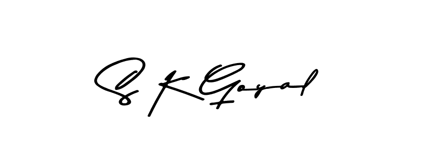 S K Goyal stylish signature style. Best Handwritten Sign (Asem Kandis PERSONAL USE) for my name. Handwritten Signature Collection Ideas for my name S K Goyal. S K Goyal signature style 9 images and pictures png