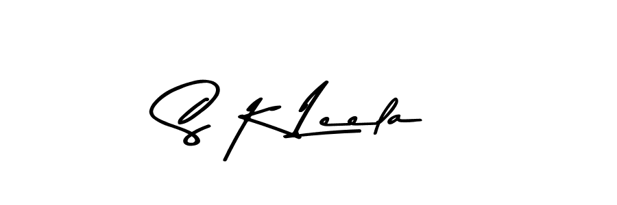 Make a beautiful signature design for name S K Leela. With this signature (Asem Kandis PERSONAL USE) style, you can create a handwritten signature for free. S K Leela signature style 9 images and pictures png