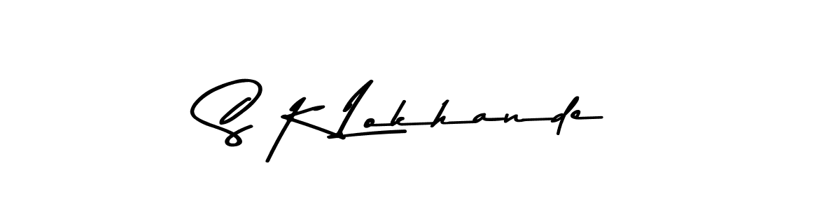 Here are the top 10 professional signature styles for the name S K Lokhande. These are the best autograph styles you can use for your name. S K Lokhande signature style 9 images and pictures png