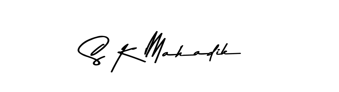 This is the best signature style for the S K Mahadik name. Also you like these signature font (Asem Kandis PERSONAL USE). Mix name signature. S K Mahadik signature style 9 images and pictures png