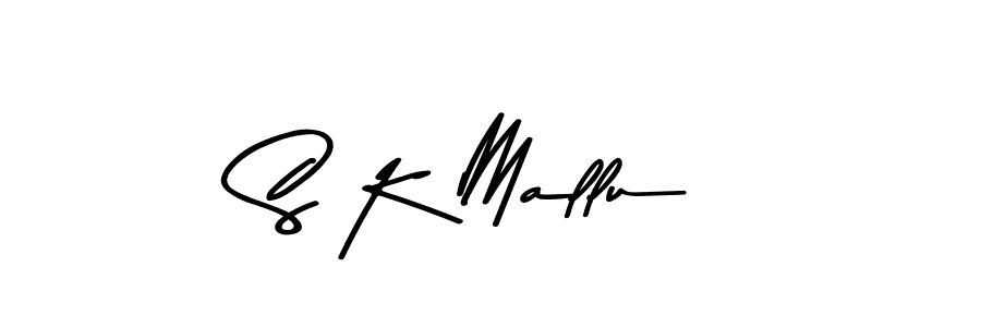 Make a beautiful signature design for name S K Mallu. With this signature (Asem Kandis PERSONAL USE) style, you can create a handwritten signature for free. S K Mallu signature style 9 images and pictures png