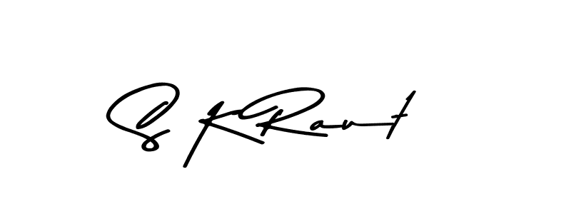 Create a beautiful signature design for name S K Raut. With this signature (Asem Kandis PERSONAL USE) fonts, you can make a handwritten signature for free. S K Raut signature style 9 images and pictures png