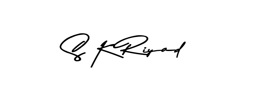 S K Riyad stylish signature style. Best Handwritten Sign (Asem Kandis PERSONAL USE) for my name. Handwritten Signature Collection Ideas for my name S K Riyad. S K Riyad signature style 9 images and pictures png