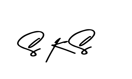 Create a beautiful signature design for name S K S. With this signature (Asem Kandis PERSONAL USE) fonts, you can make a handwritten signature for free. S K S signature style 9 images and pictures png