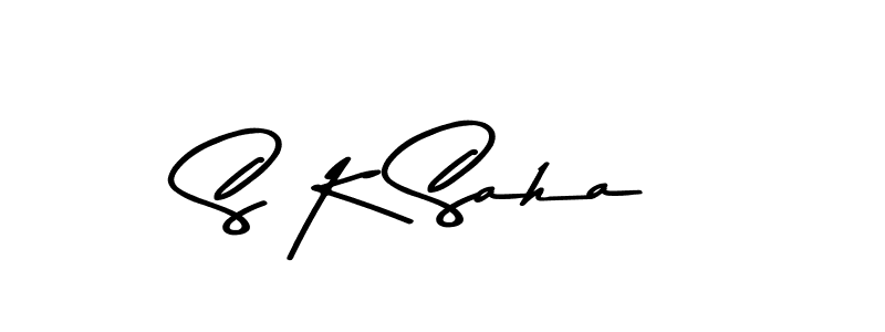 S K Saha stylish signature style. Best Handwritten Sign (Asem Kandis PERSONAL USE) for my name. Handwritten Signature Collection Ideas for my name S K Saha. S K Saha signature style 9 images and pictures png