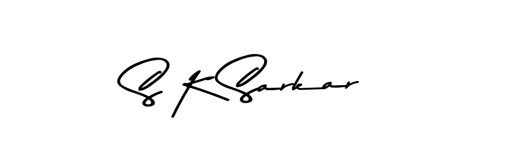 Design your own signature with our free online signature maker. With this signature software, you can create a handwritten (Asem Kandis PERSONAL USE) signature for name S K Sarkar. S K Sarkar signature style 9 images and pictures png