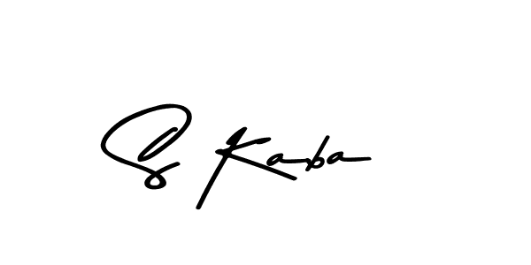 Use a signature maker to create a handwritten signature online. With this signature software, you can design (Asem Kandis PERSONAL USE) your own signature for name S Kaba. S Kaba signature style 9 images and pictures png