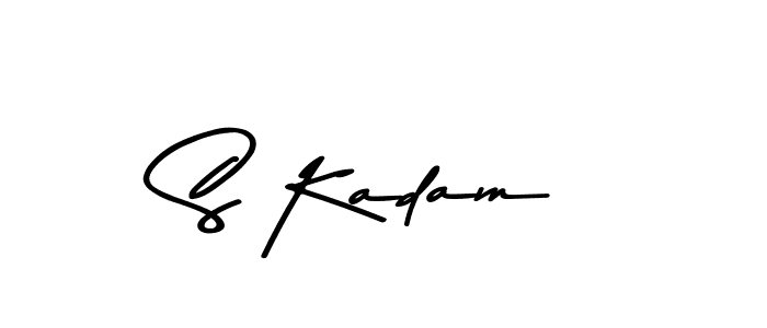 This is the best signature style for the S Kadam name. Also you like these signature font (Asem Kandis PERSONAL USE). Mix name signature. S Kadam signature style 9 images and pictures png