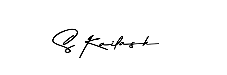 Create a beautiful signature design for name S Kailash. With this signature (Asem Kandis PERSONAL USE) fonts, you can make a handwritten signature for free. S Kailash signature style 9 images and pictures png