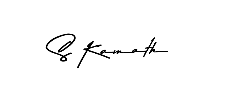 Create a beautiful signature design for name S Kamath. With this signature (Asem Kandis PERSONAL USE) fonts, you can make a handwritten signature for free. S Kamath signature style 9 images and pictures png