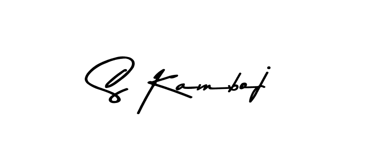 You should practise on your own different ways (Asem Kandis PERSONAL USE) to write your name (S Kamboj) in signature. don't let someone else do it for you. S Kamboj signature style 9 images and pictures png